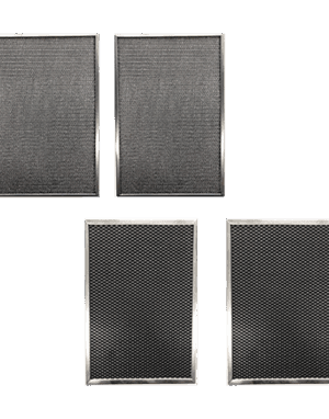 Replacement for Trion MAX 5 1400 441501-019 Aluminum / Carbon Pre/Post Filter Set:(2)- 12 x 16 x 1/4 Aluminum and (2) 12 x 16 x 1/4 Carbon