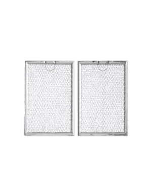 Aluminum Range Filters Compatible with Many Amana / GE/ Kitchenaid / LG / Maycor / Maytag / Whirlpool Models- 4 3/4 x 13 x 3/32 - 2 Pack