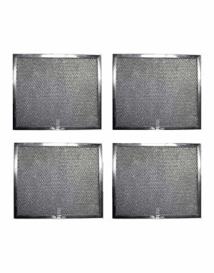 Aluminum Replacement Range Hood Filter 9-7/8 x 11-11/16 x 3/8 (4-Pack)