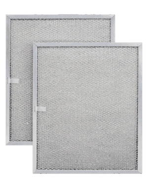 Aluminum Replacement Range Filter - Dimensions: 8-1/2 x 11-1/4 x 3/8 - 2 Pack