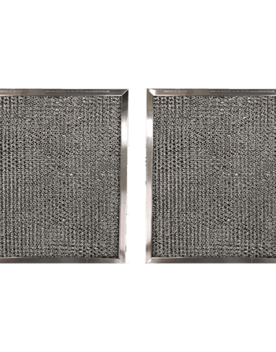 Aluminum Replacement Range Filter Compatible With Nutone K079000, K079-000- Dimensions: 8 x 11 x 3/8 - 2 Pack