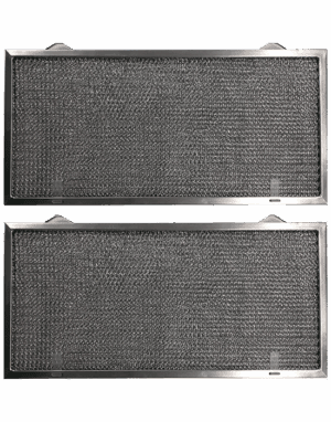 Aluminum Replacement Range Filter - Dimensions: 11-7/8 x 18-1/4 x 3/8 - 2 Pack