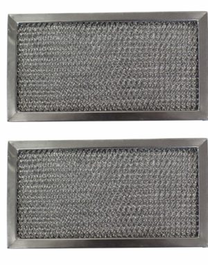 Replacement Aluminum Filters Compatible with GE WB02X1559, GE WB2X1559,G-8127, -6-1/2 x 7-3/8 x 3/8 (2-Pack)