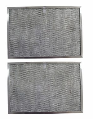 Replacement Aluminum Filters Compatible with GE WB20X9761, GE WB2X2892, GE WB2X9761,GC-7510,RHP1102 -11-7/16 X 17 X 3/8 (PT SS) (2-Pack)